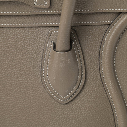 Celine Drummed Calfskin Micro Luggage Souris 11 of 14