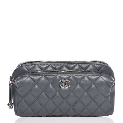 Chanel Calfskin Quilted Waist Bag Dark Gray 1 of 8