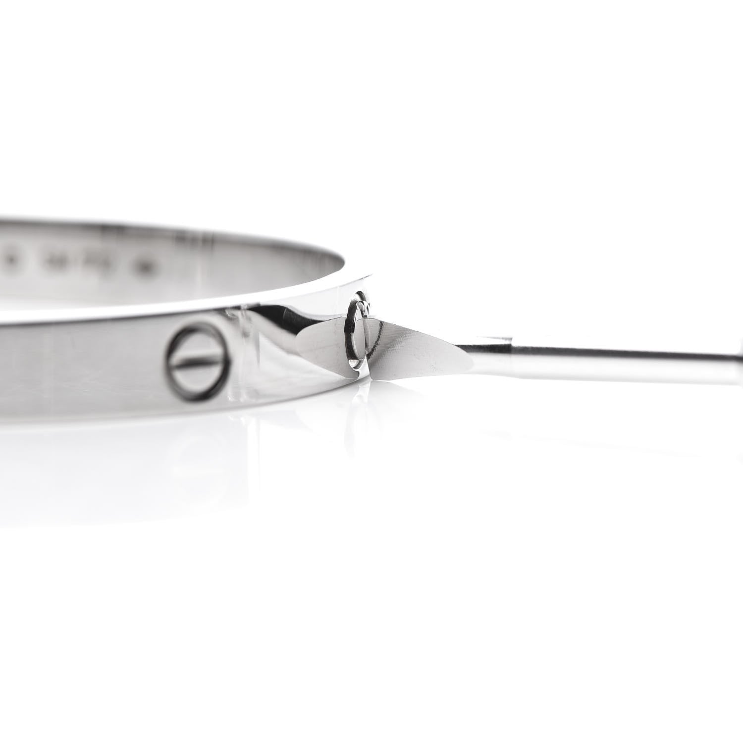 Cartier 18K White Gold LOVE Bracelet 18 5 of 5