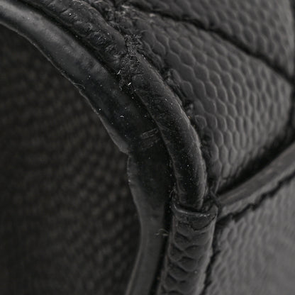 Saint Laurent Grain De Poudre Textured Mixed Matelasse Triquilt Small Monogram Monochrome Satchel Black 10 of 12