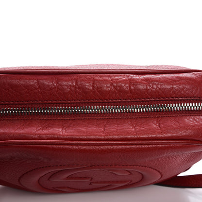Gucci Pebbled Calfskin Small Soho Disco Bag Vibrant Red 13 of 18