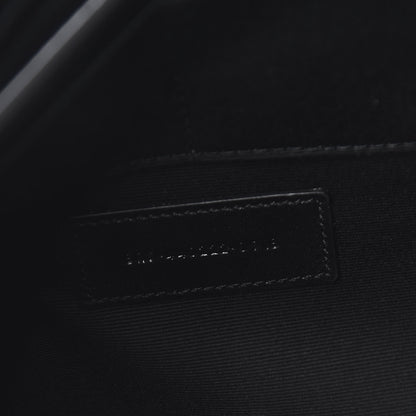 Saint Laurent Calfskin Matelasse Chevron Monogram Document Holder Black 7 of 9