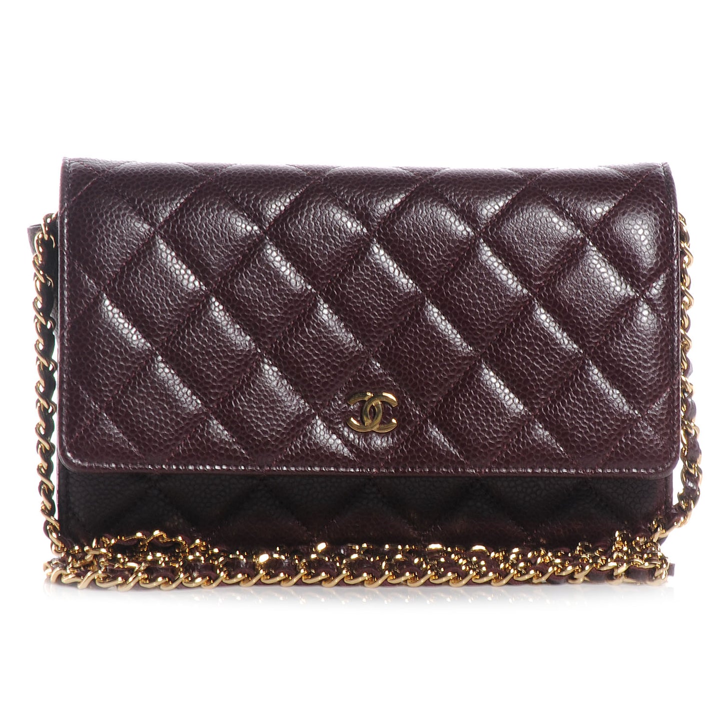 Caviar Wallet On Chain Dark Red