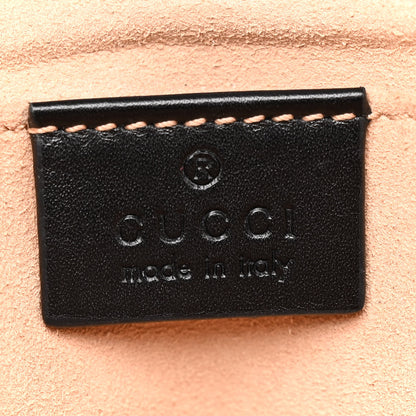 Gucci Calfskin Matelasse Pearly GG Marmont Chain Belt Bag Black 6 of 10