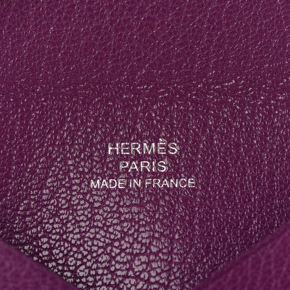 Hermes Chevre Chamkila Calvi Card Case Anemone 6 of 7