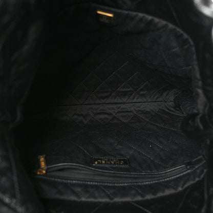 Chanel Shiny Calfskin Quilted Small Chanel 22 Black 6 of 10