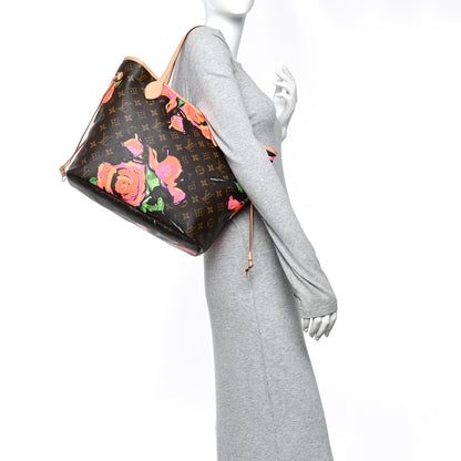 Louis Vuitton Monogram Roses Neverfull MM 2 of 10