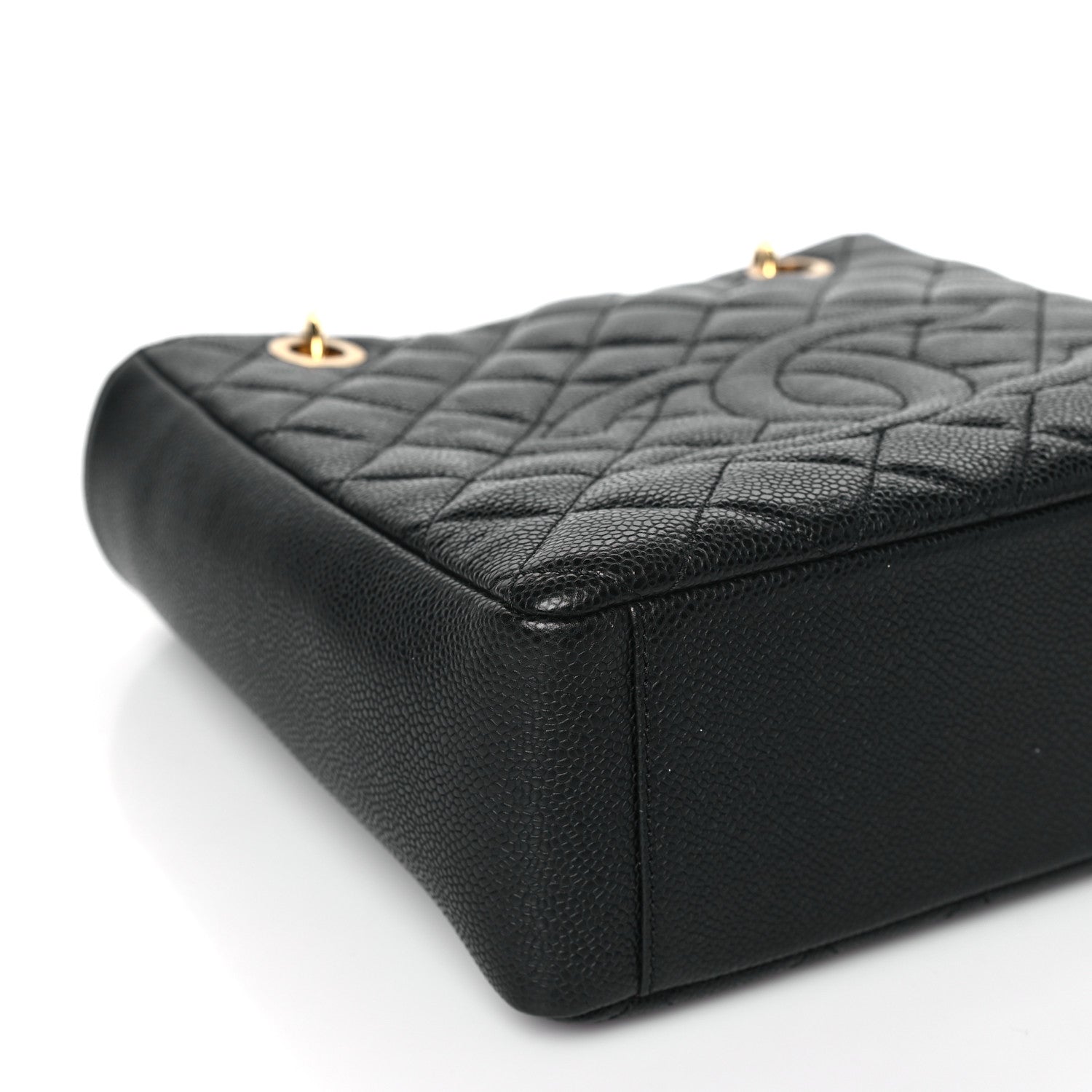 Chanel Caviar Quilted Petit Shopping Tote PST Black 8 of 10