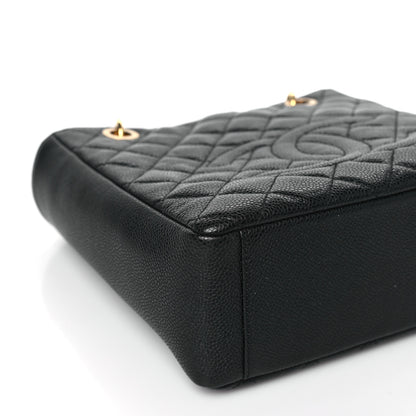 Chanel Caviar Quilted Petit Shopping Tote PST Black 8 of 10