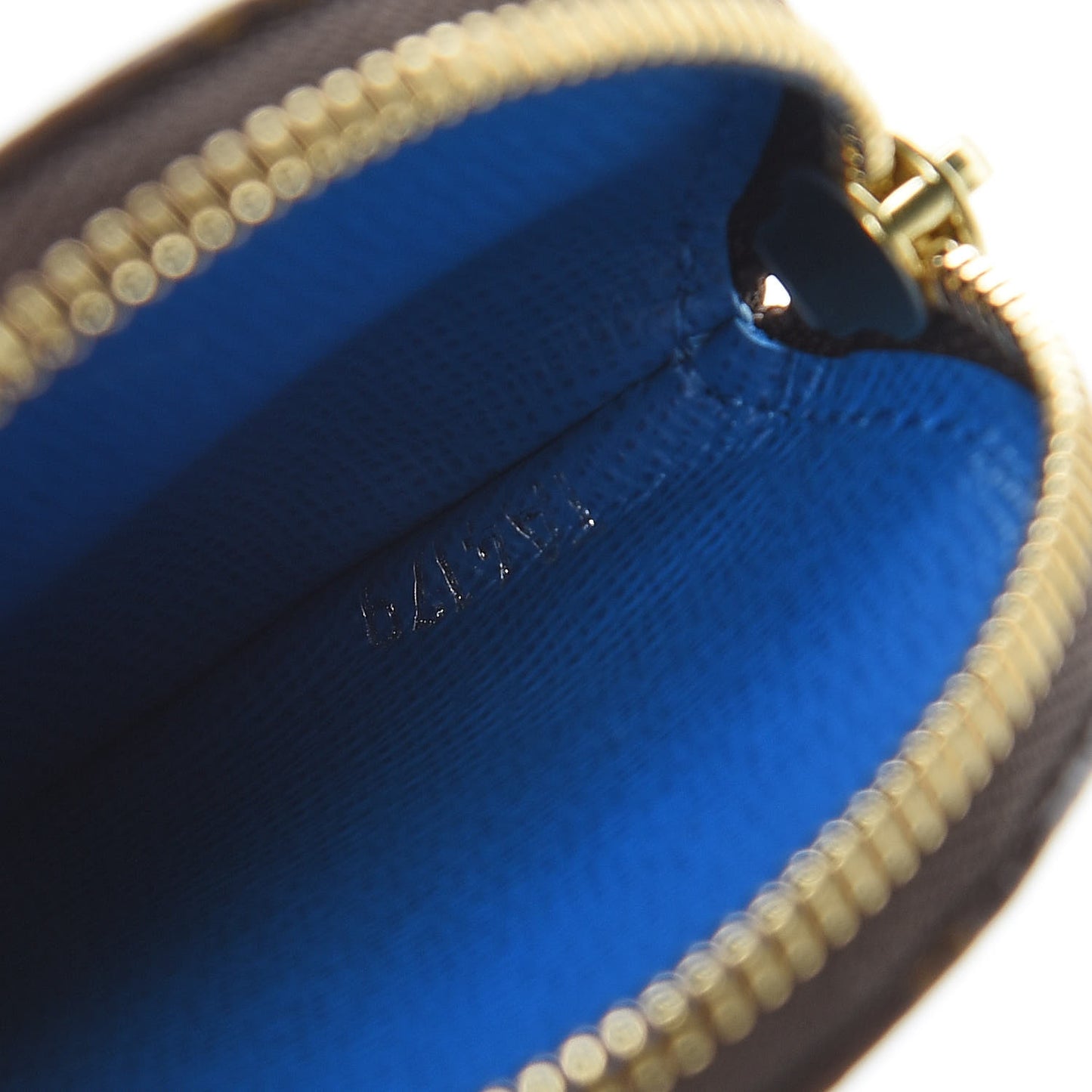 Monogram 2019 Christmas Animation Round Coin Purse Blue