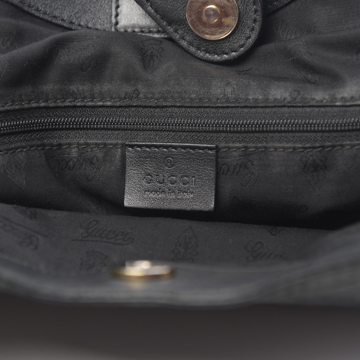 Guccissima Large Sukey Tote Black