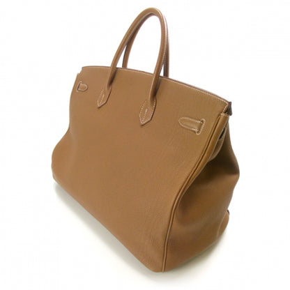 Hermes Clemence Leather BIRKIN 40 Gold Tote Bag 5 of 12