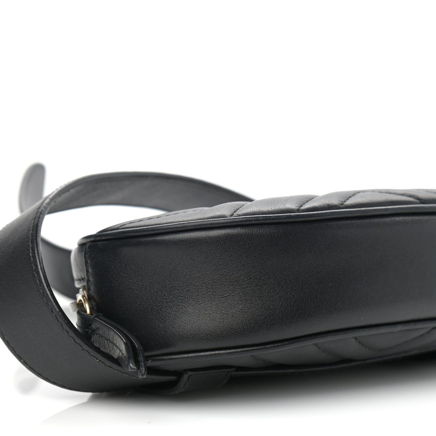 Calfskin Matelasse GG Marmont Belt Bag 75 30 Black