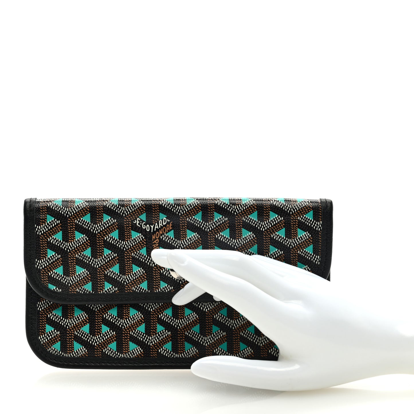 Goyardine Pouch Claire Voie Black Blue