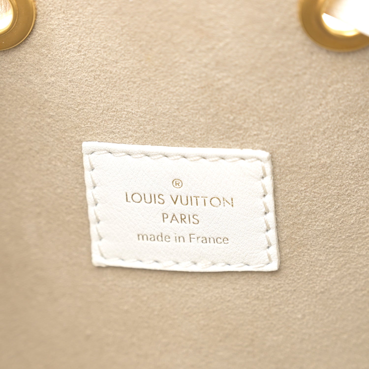 Louis Vuitton Calfskin Monogram Cutout Petit Noe White 6 of 16