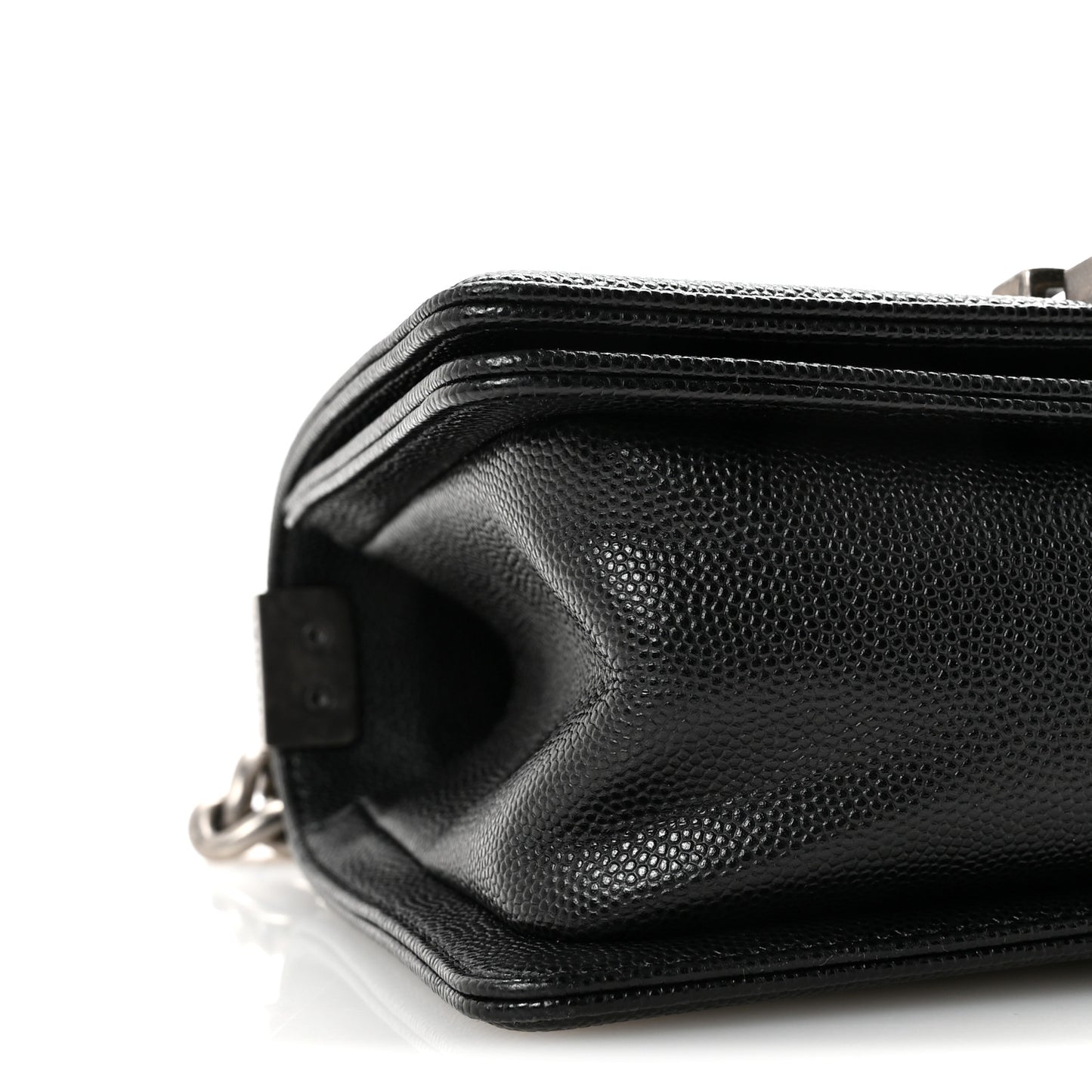 Caviar Quilted Small Boy Flap Black