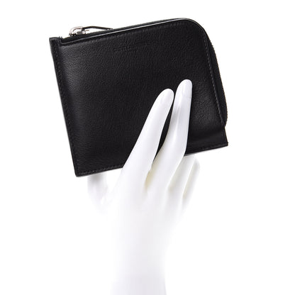 Saint Laurent Calfskin Rider California Zipped Coin Pouch Wallet Black 2 of 8