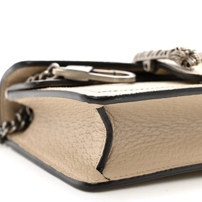 Gucci GG Supreme Monogram Textured Dollar Calfskin Super Mini Dionysus Shoulder Bag Beige Mystic White Oatmeal 9 of 10