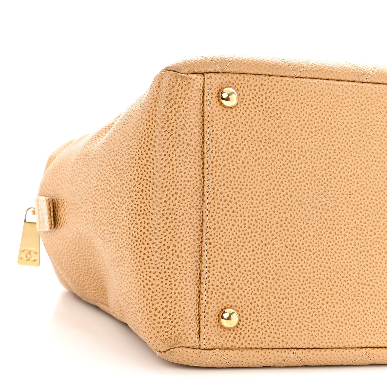 Chanel Caviar Quilted Petit Timeless Tote PTT Beige 7 of 9
