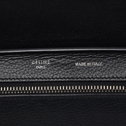 Celine Drummed Calfskin Suede Small Trapeze Black 26 of 31
