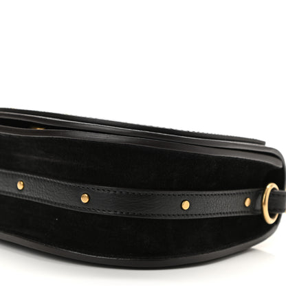 Chloe Calfskin Suede Small Nile Bracelet Bag Black 10 of 10