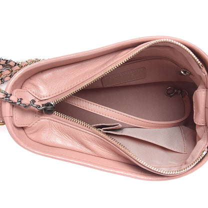Chanel Aged Calfskin Quilted Small Gabrielle Hobo Pink 5 of 11