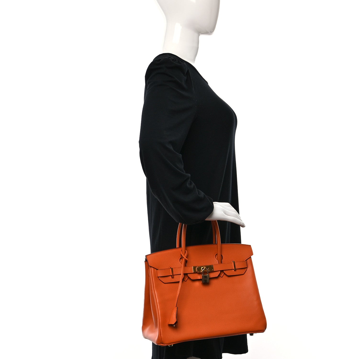Hermes Epsom BIRKIN 30 Orange 2 of 14