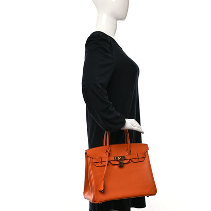 Hermes Epsom BIRKIN 30 Orange 2 of 14