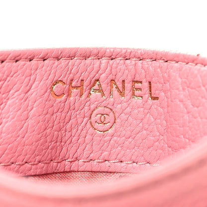 Chanel Goatskin CC Camellia Card Holder Pink 6 of 12