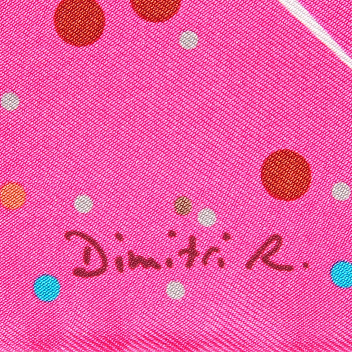 Silk Magic Kelly Scarf 90 Rose Indien Vieux Rose Blanc