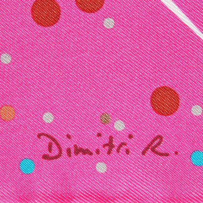 Hermes Silk Magic Kelly Scarf 90 Rose Indien Vieux Rose Blanc 5 of 8