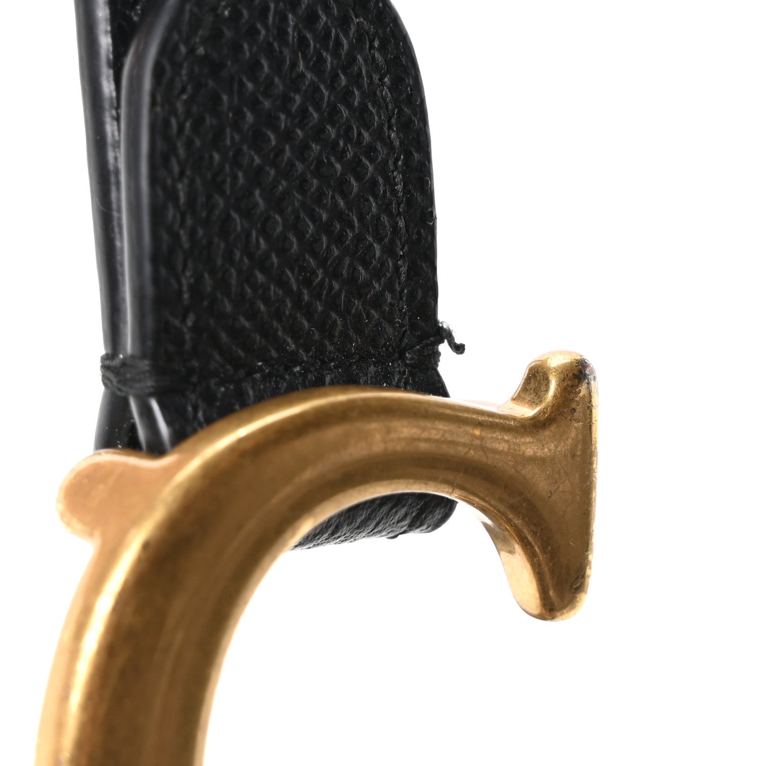 Christian Dior Grained Calfskin Saddle Bag Black 11 of 11