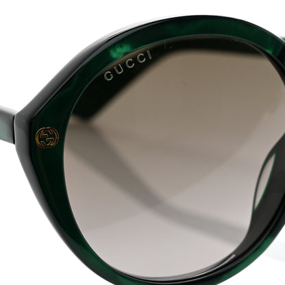 Gucci Acetate Round Sunglasses GG0023S Green 7 of 8