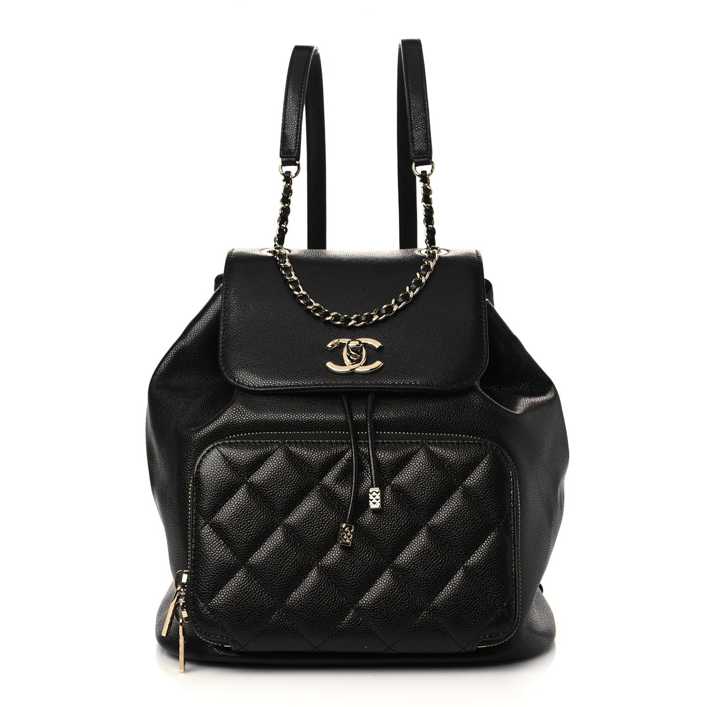 Caviar Quilted Business Affinity Backpack Black
