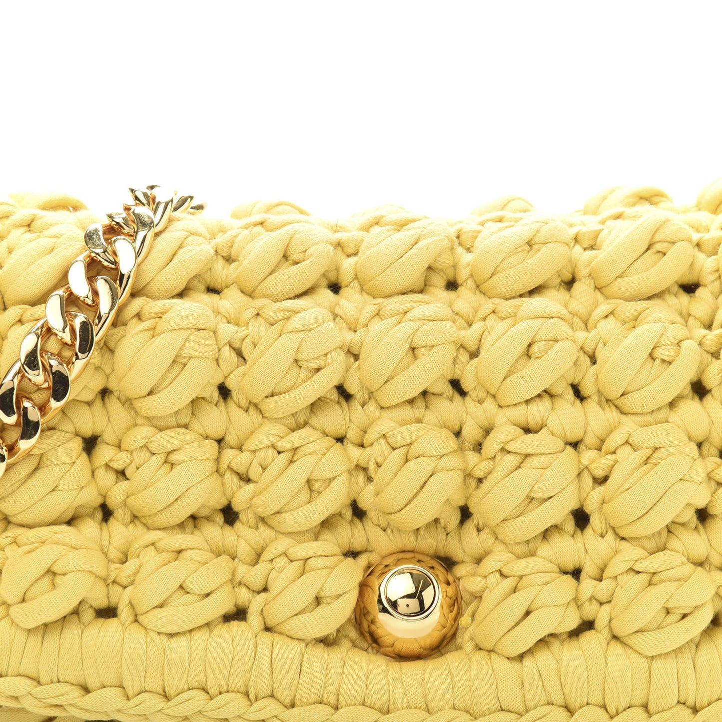 Jersey Crochet Shoulder Bag Buttercup Gold
