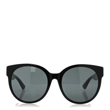 Gucci Acetate Round Sunglasses GG0035S Black 2 of 8