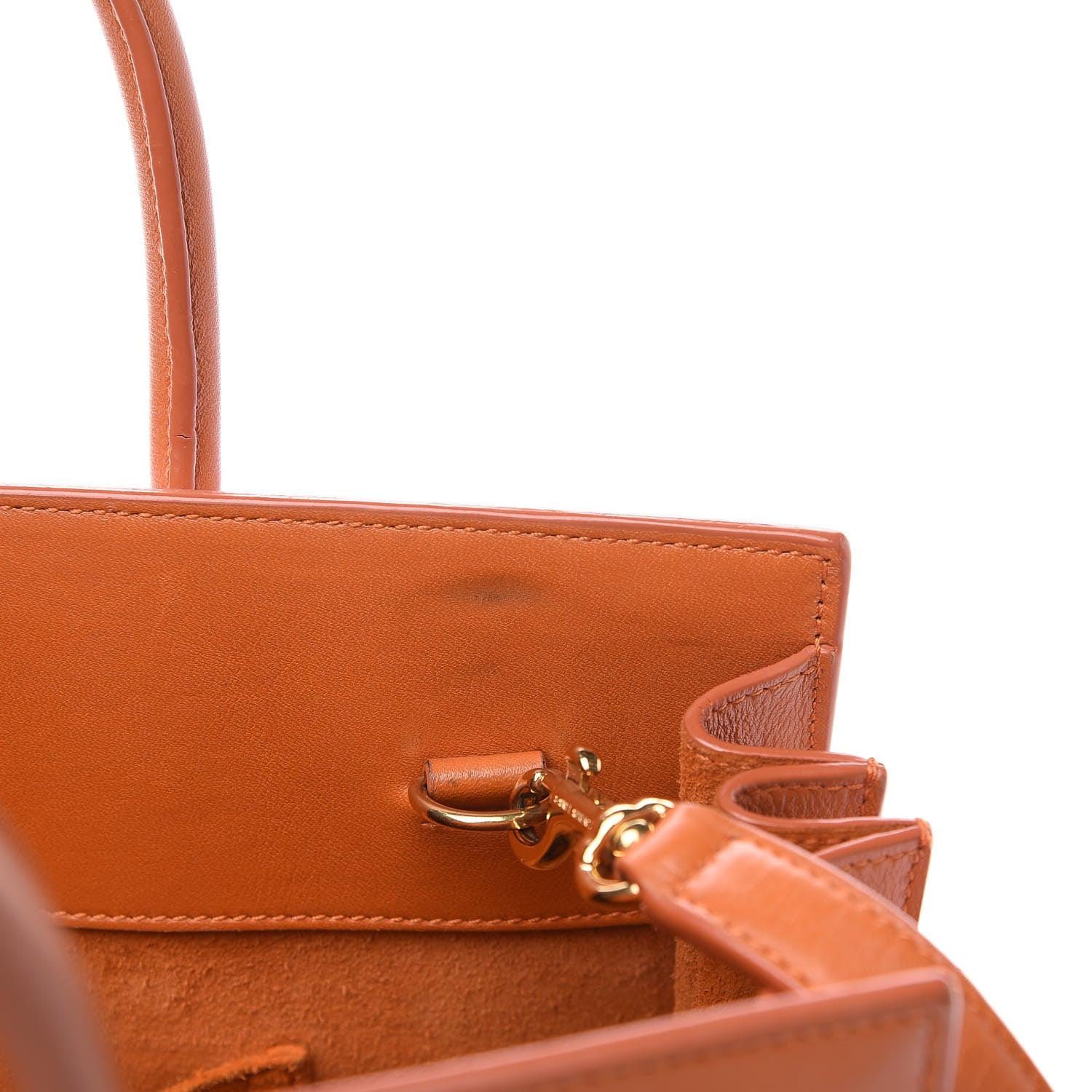 Saint Laurent Calfskin Baby Sac De Jour Orange 9 of 13