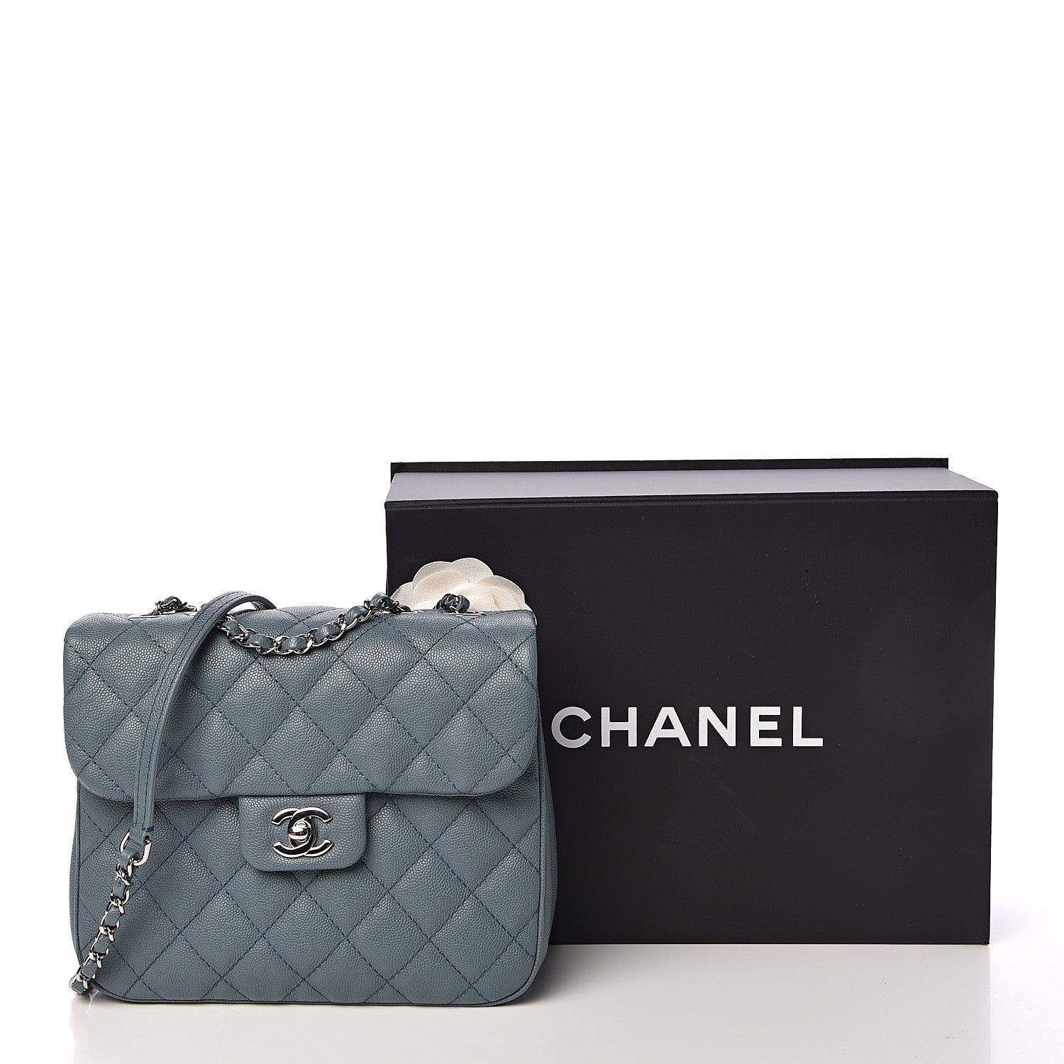 Chanel Caviar Quilted Medium Urban Companion Flap Blue 16 of 16