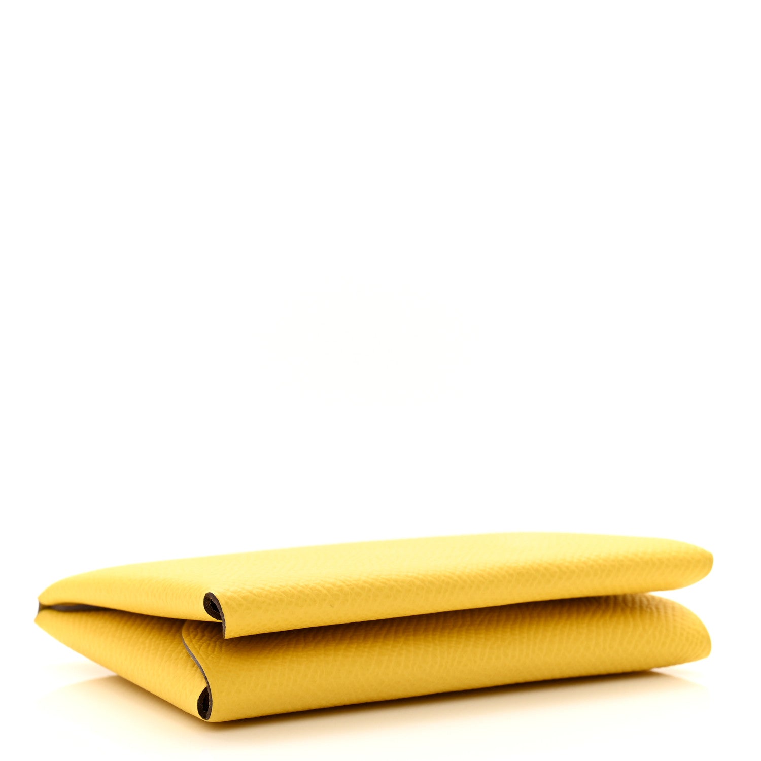Hermes Epsom Calvi Duo Card Case Jaune De Naples 4 of 7
