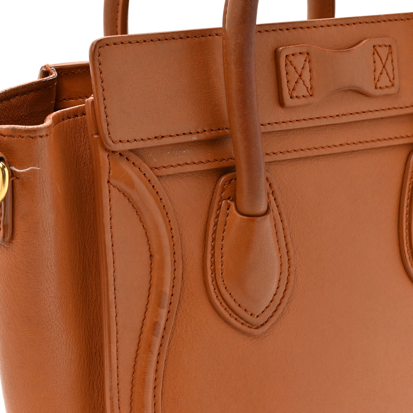 Smooth Calfskin Nano Luggage Light Copper