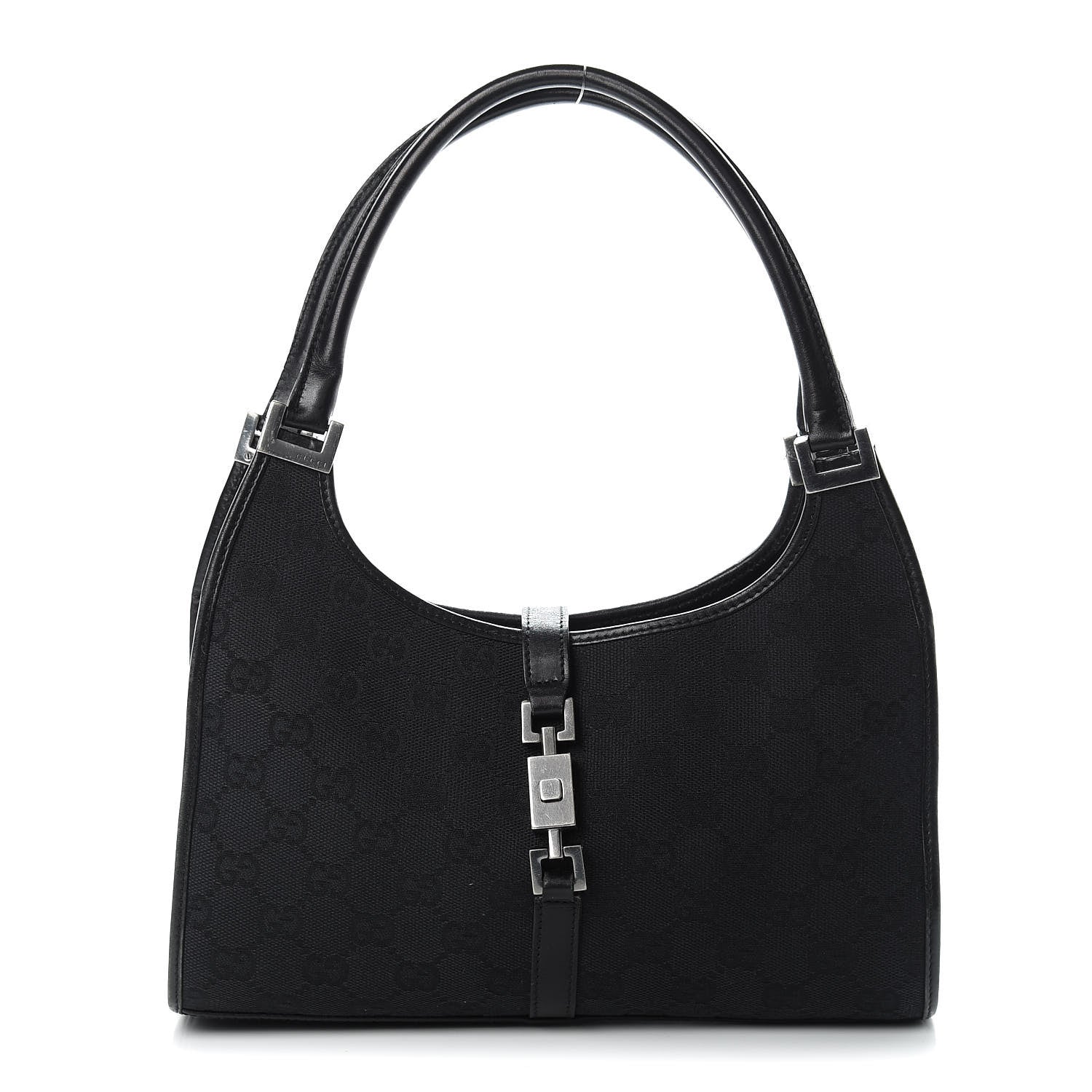Gucci Monogram Small Bardot Black 1 of 16