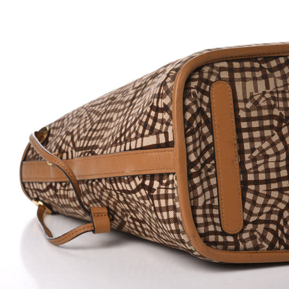 MCM Visetos Medium Liz Reversible Shopper Tote Cognac 11 of 14