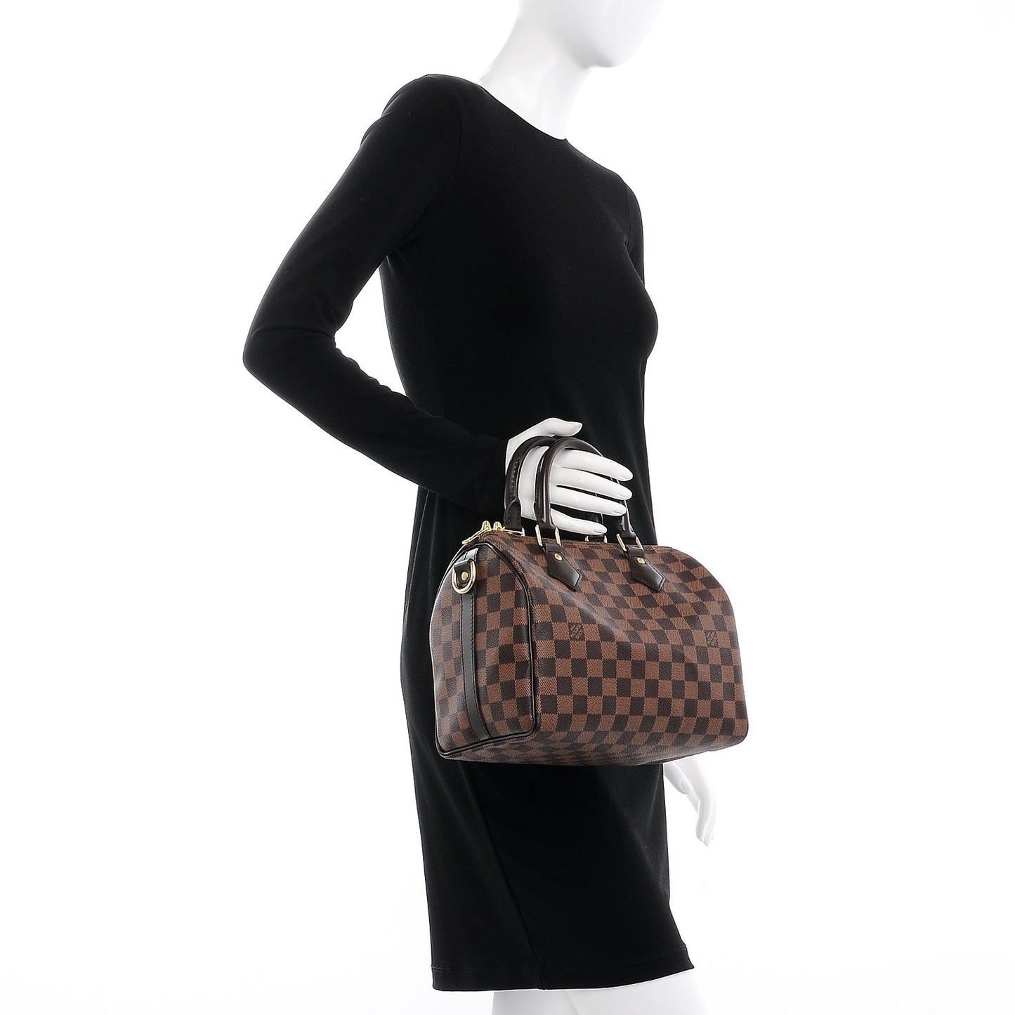 Damier Ebene Speedy Bandouliere 25