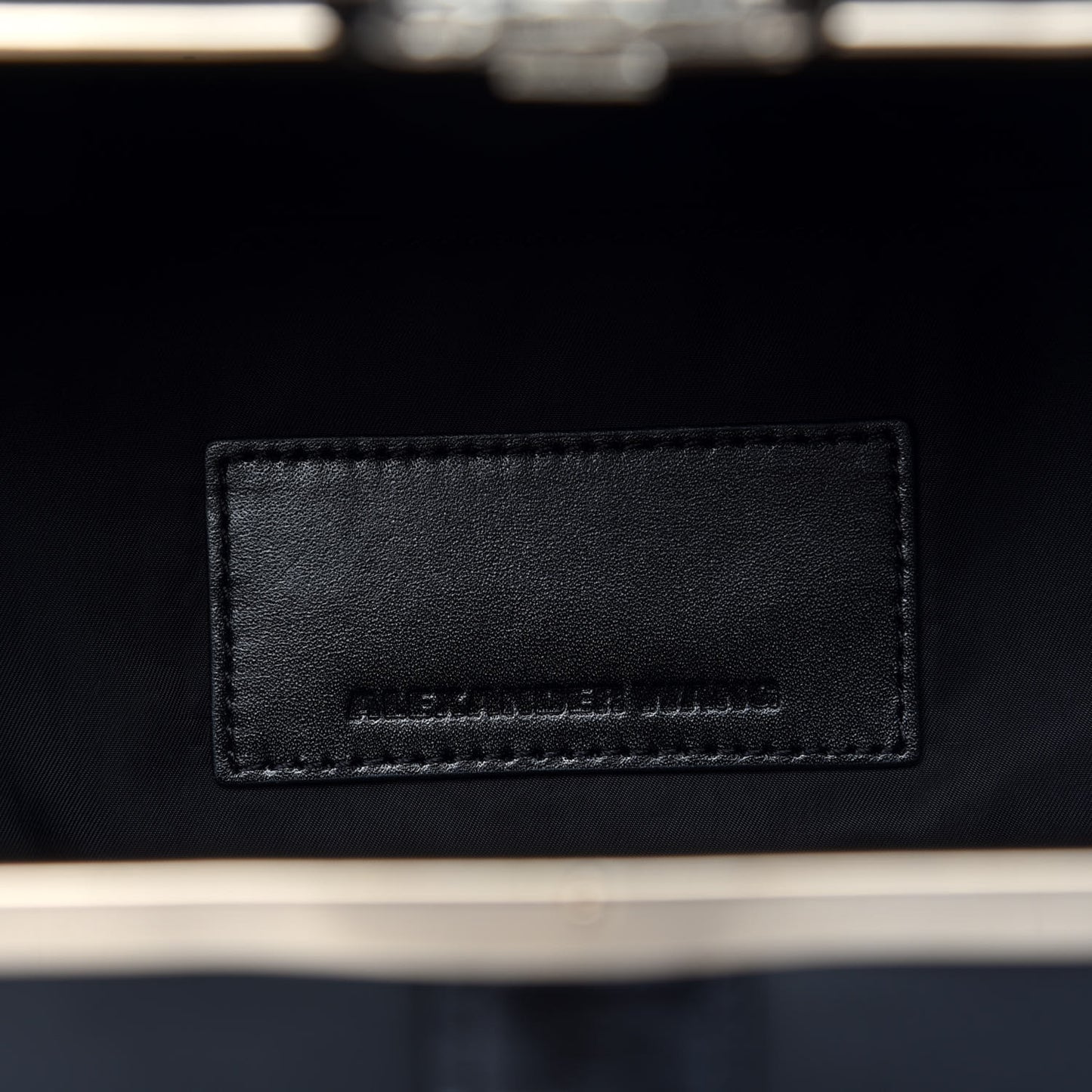 Calfskin Crocodile Embossed Tai Dopp Kit Bag Black