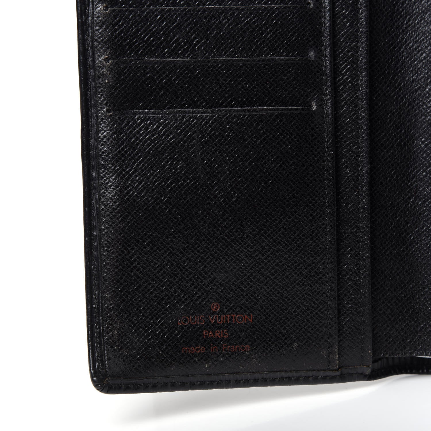 Louis Vuitton Epi French Purse Wallet Black 6 of 6