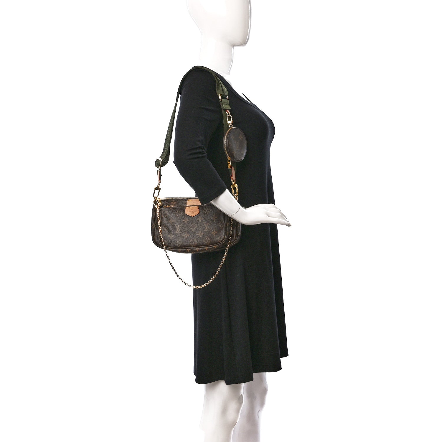 Louis Vuitton Monogram Multi Pochette Accessories Kaki 2 of 13