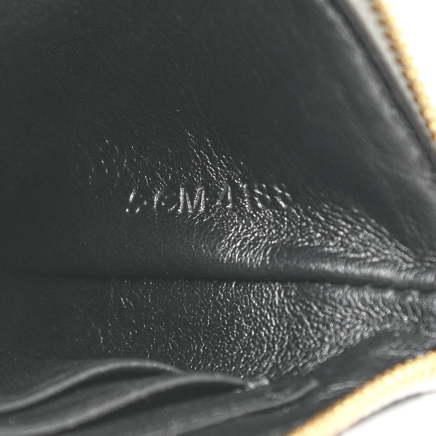 Celine Laminated Calfskin Quilted C Charm Coin Card Pouch Silver 7 of 8