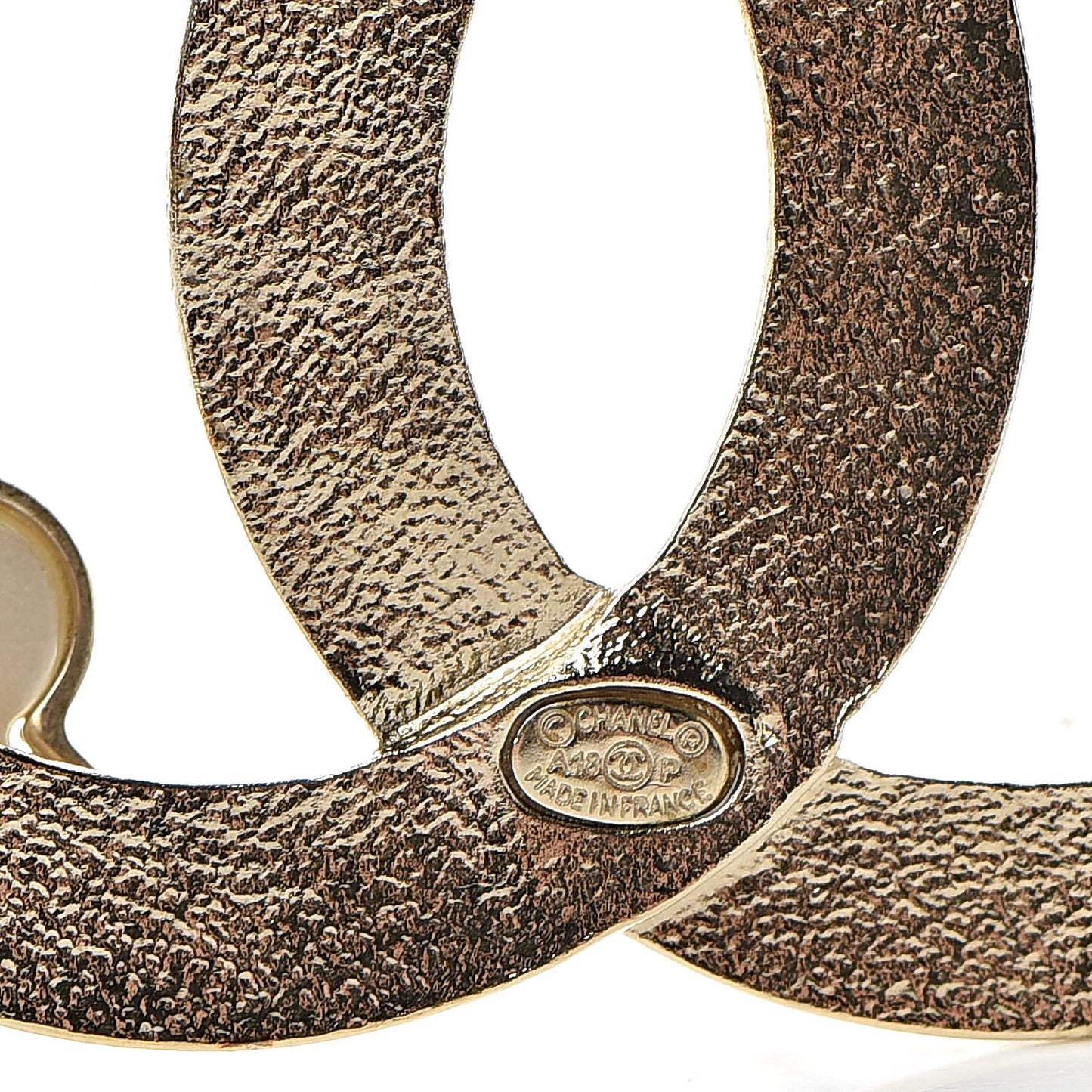 Metal CC Camellia Brooch Light Gold