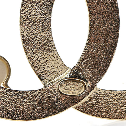 Chanel Metal CC Camellia Brooch Light Gold 4 of 6