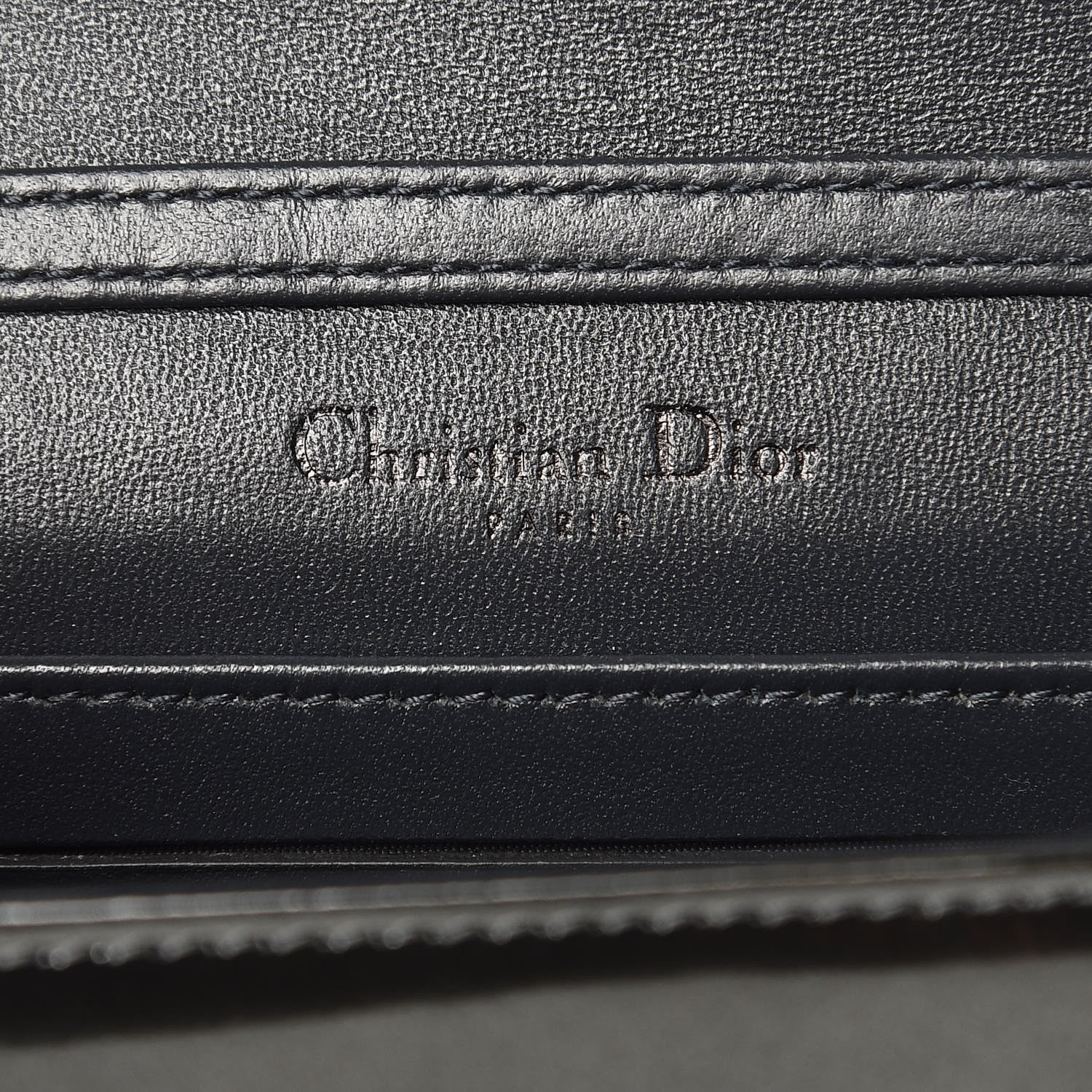 Christian Dior Metallic Patent Micro-Cannage Baby Diorama Flap Bag Onyx Black 6 of 10